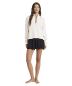Roxy Movin Up Half Zip in BONE