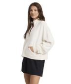Roxy Movin Up Half Zip in BONE