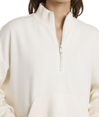 Roxy Movin Up Half Zip in BONE
