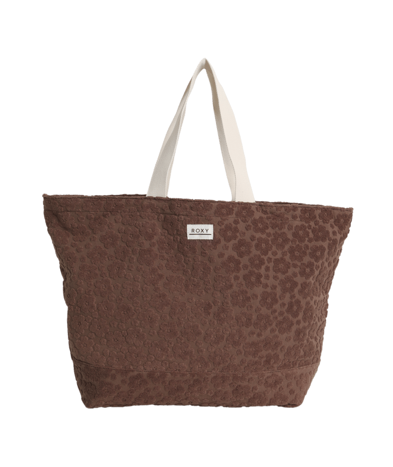 Roxy Blossom Terry Tote in ALMOND