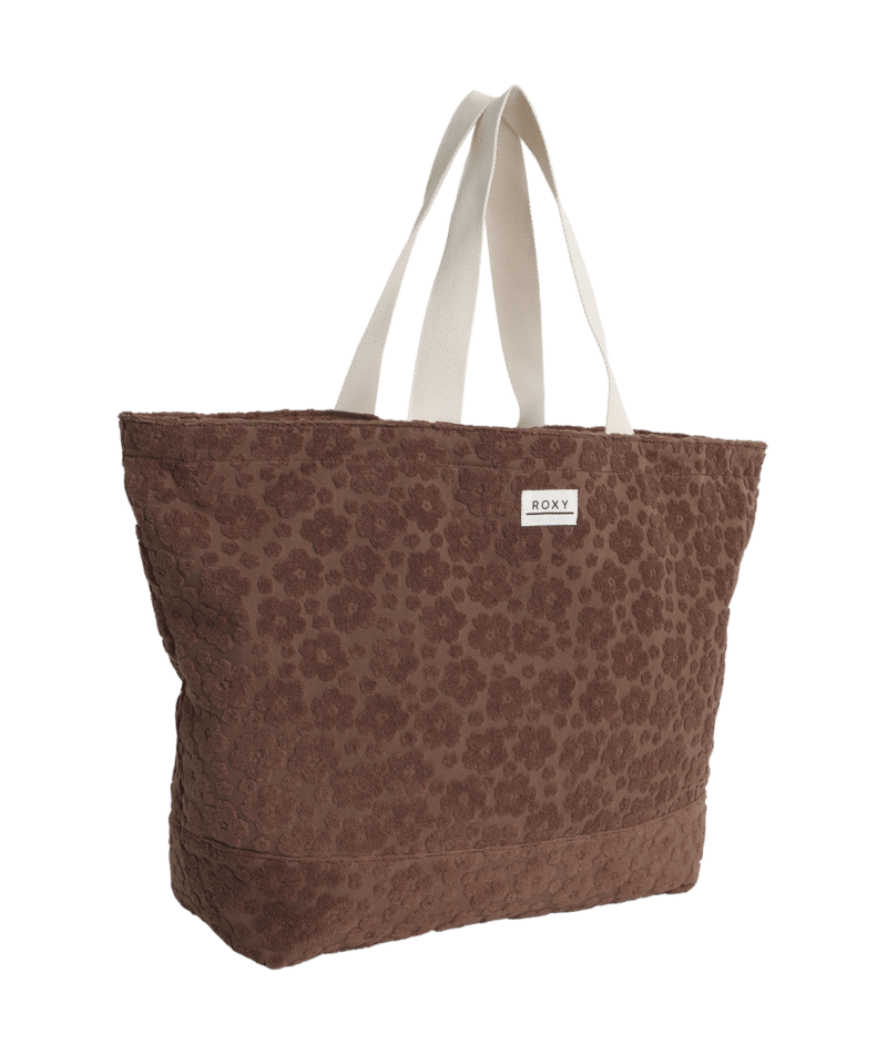 Roxy Blossom Terry Tote in ALMOND