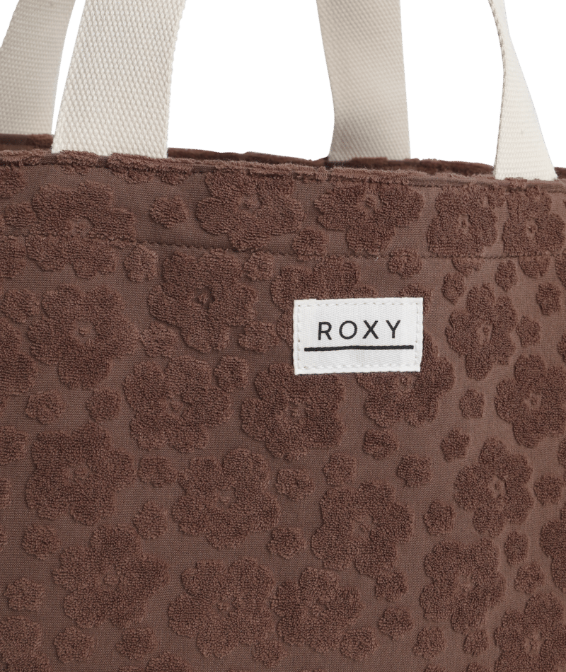 Roxy Blossom Terry Tote in ALMOND