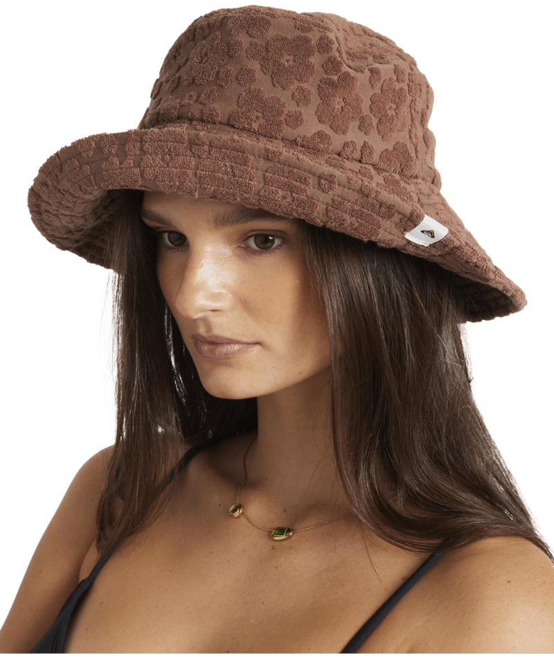 Roxy Blossom Bucket Hat in ALMOND