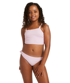 Roxy Daisy Check Crop Tank Set in BONBON