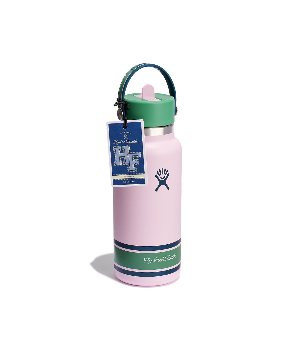 Hydro Flask 32 Oz Wide Flex Straw Cap in Campus Pink