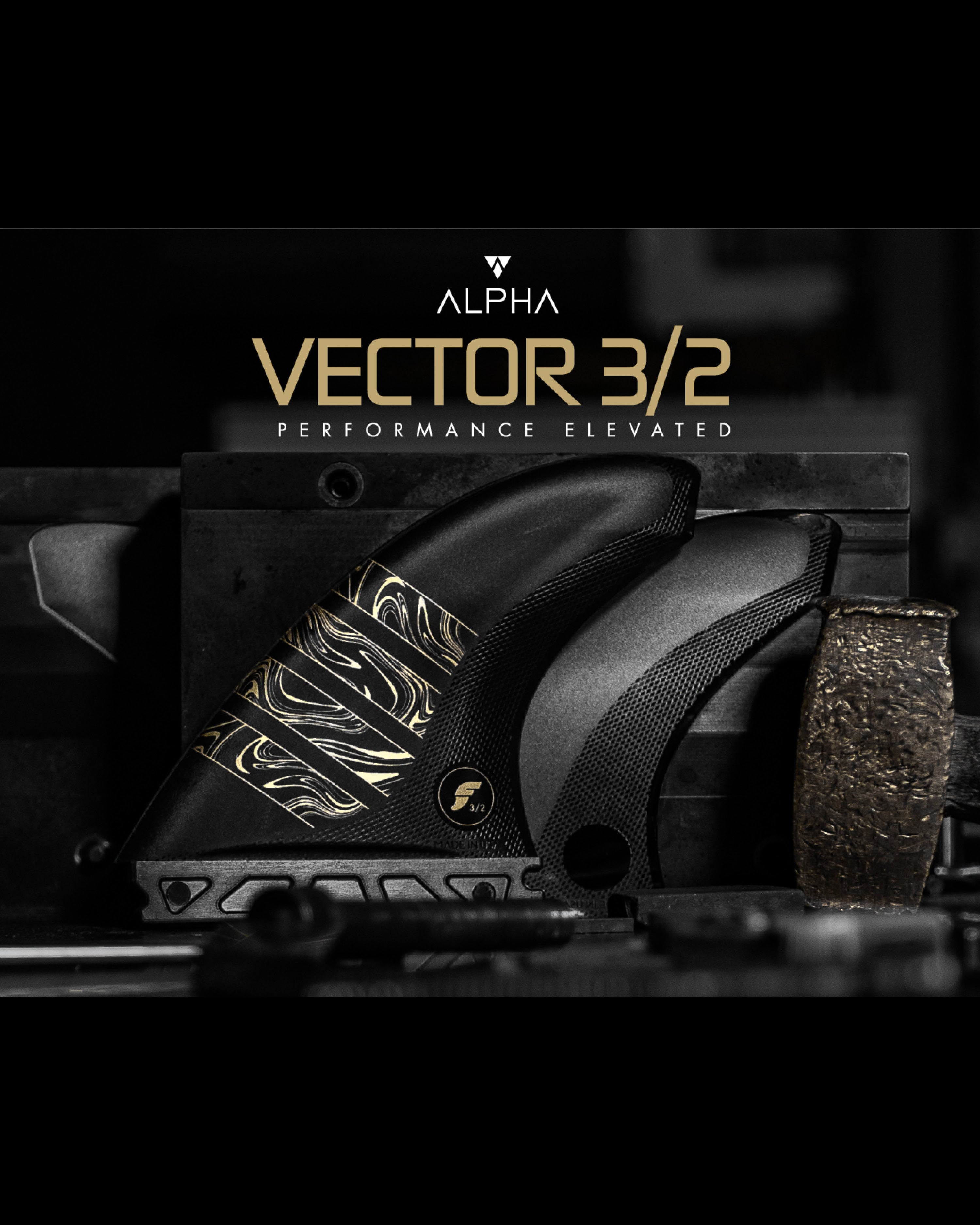 Futures Fins 3/2 Vector Alpha (M) in Medium / Neutral Template