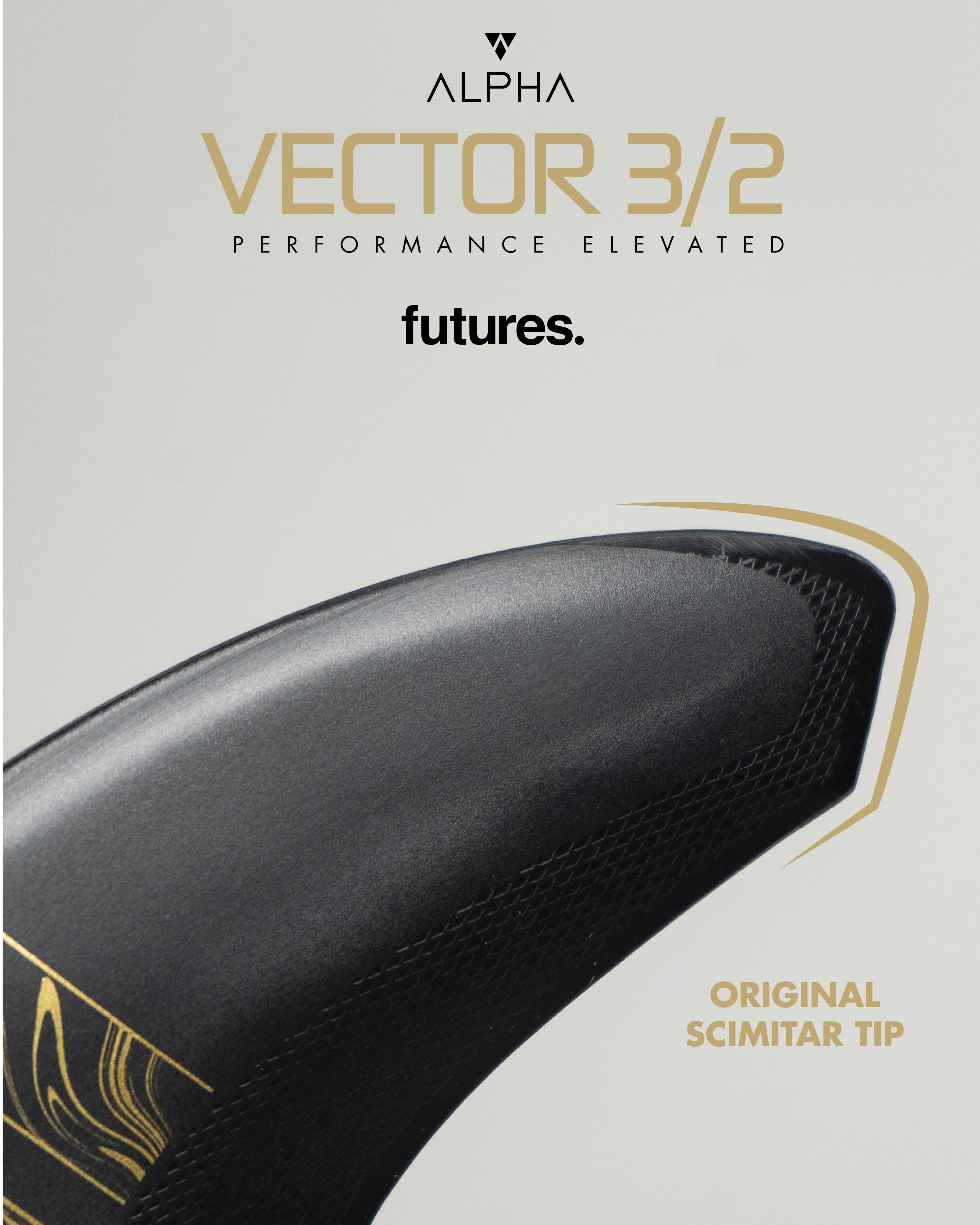 Futures Fins 3/2 Vector Alpha (M) in Medium / Neutral Template