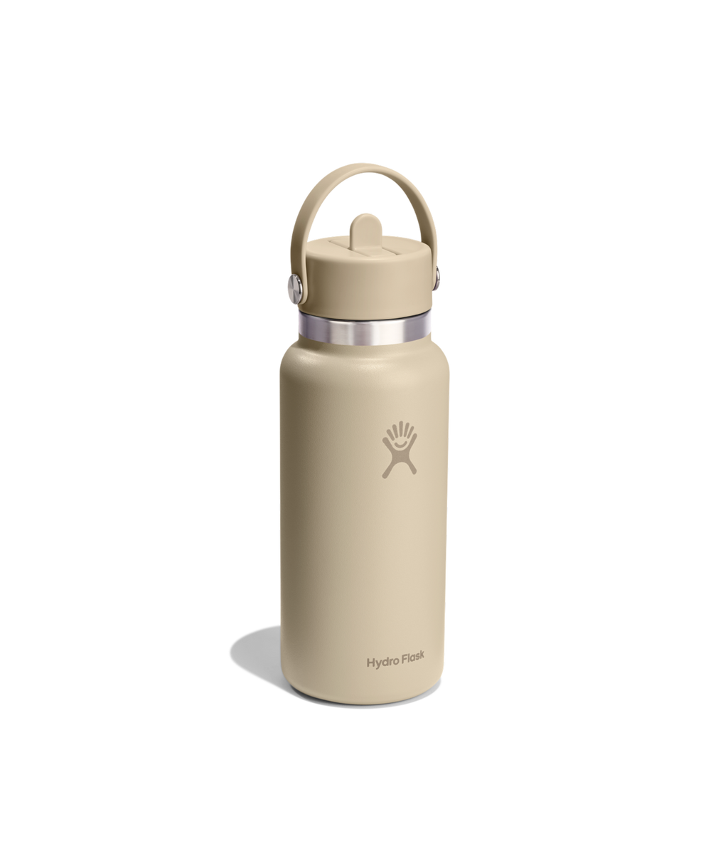 Hydro Flask 32 Oz Wide Flex Straw Cap in Oat