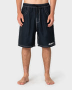 Rusty Flip Daddy 22" Elastic Waist Boardshort in BLACK 4