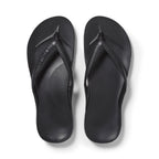 Archies Footwear Kids - Arch Support Thongs - Black in Single