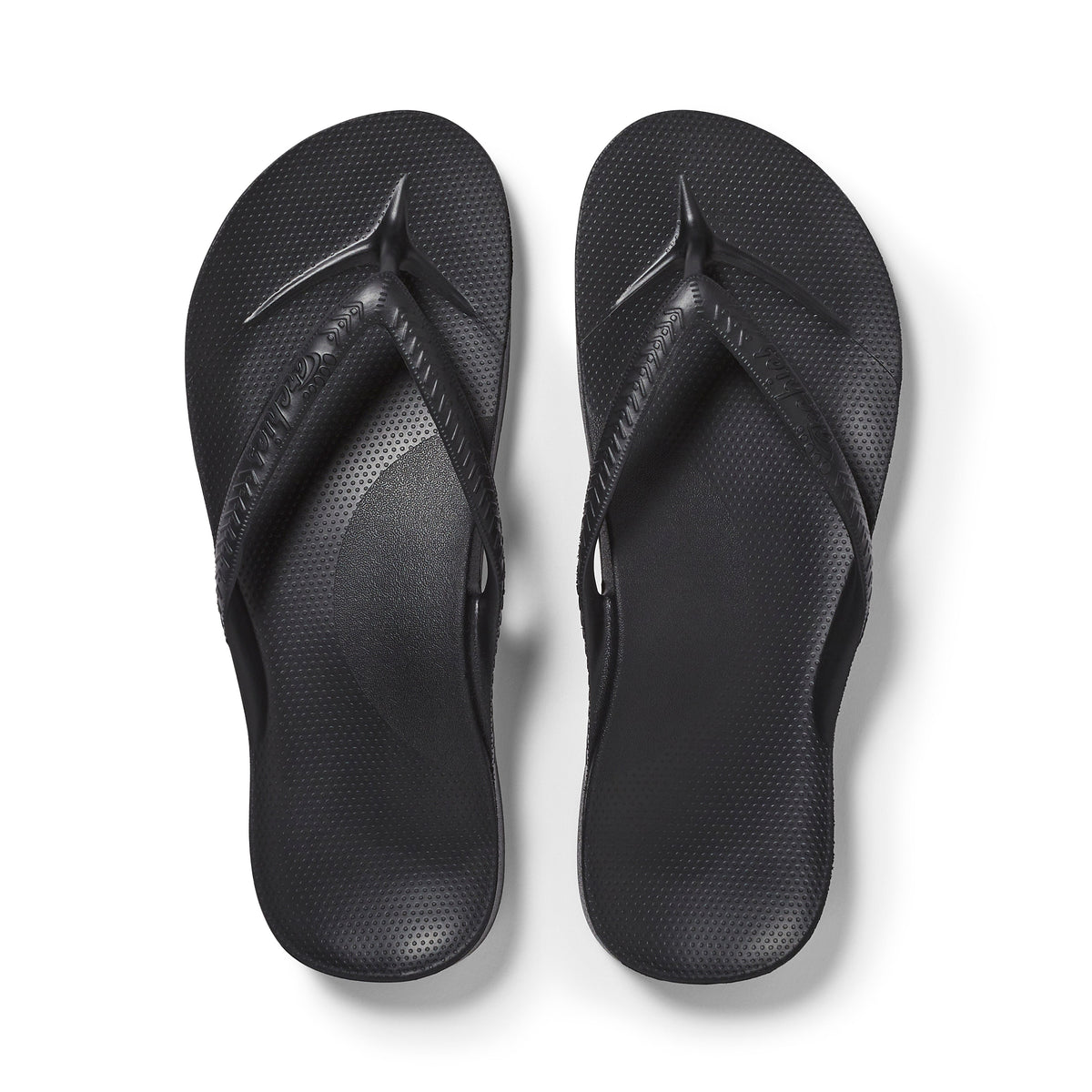 Archies Footwear Kids - Arch Support Thongs - Black in Single