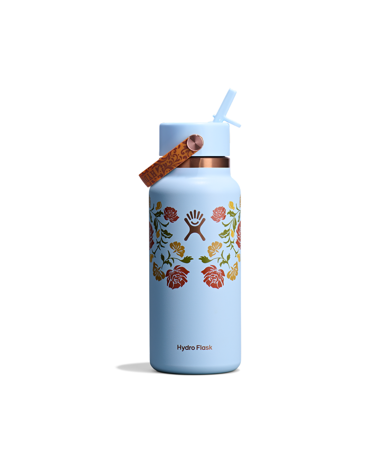 Hydro Flask 32 Oz Wide Flex Straw Cap in Western Light Blue