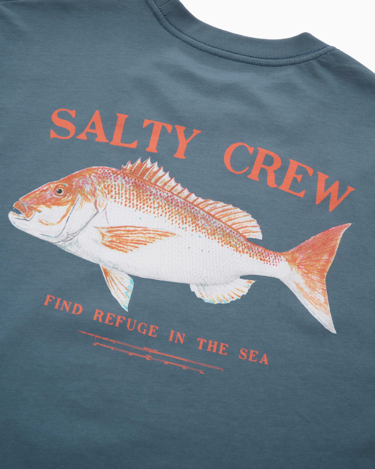 Salty Crew SNAPPER CLASSIC SS TEE in MONUMENT