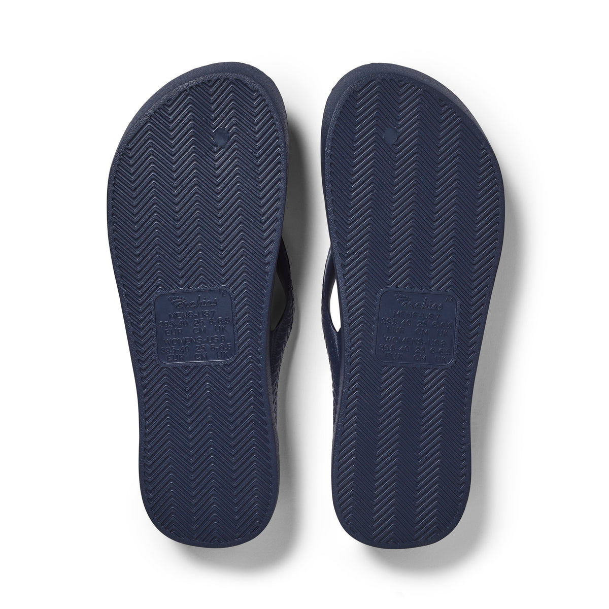 Archies Footwear Arch Support Thongs - Classic - Navy in Single