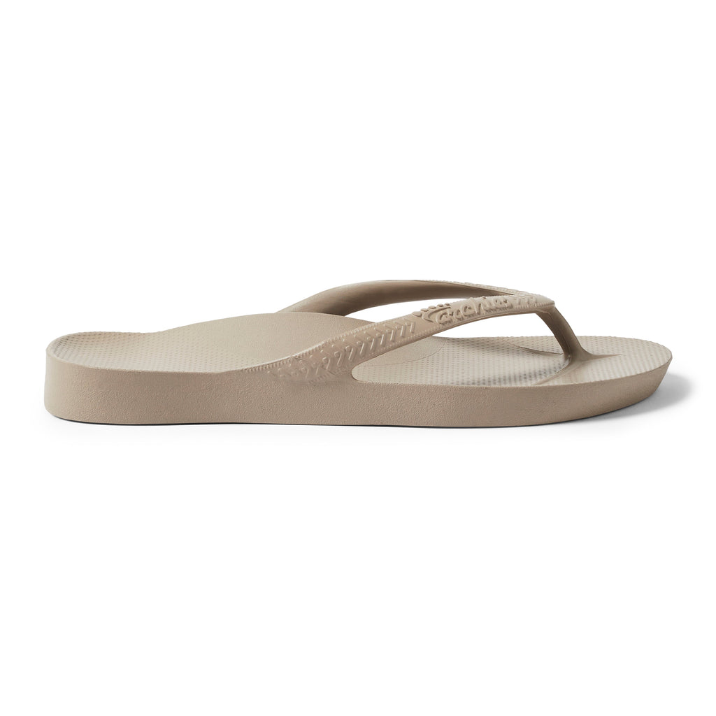 Archies Footwear Arch Support Thongs - Classic - Taupe in Single