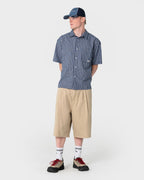 Rusty White Lines Dad Cap in CHINA BLUE