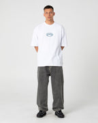 Rusty Turbo Oversized Graphic Tee in WHITE 2