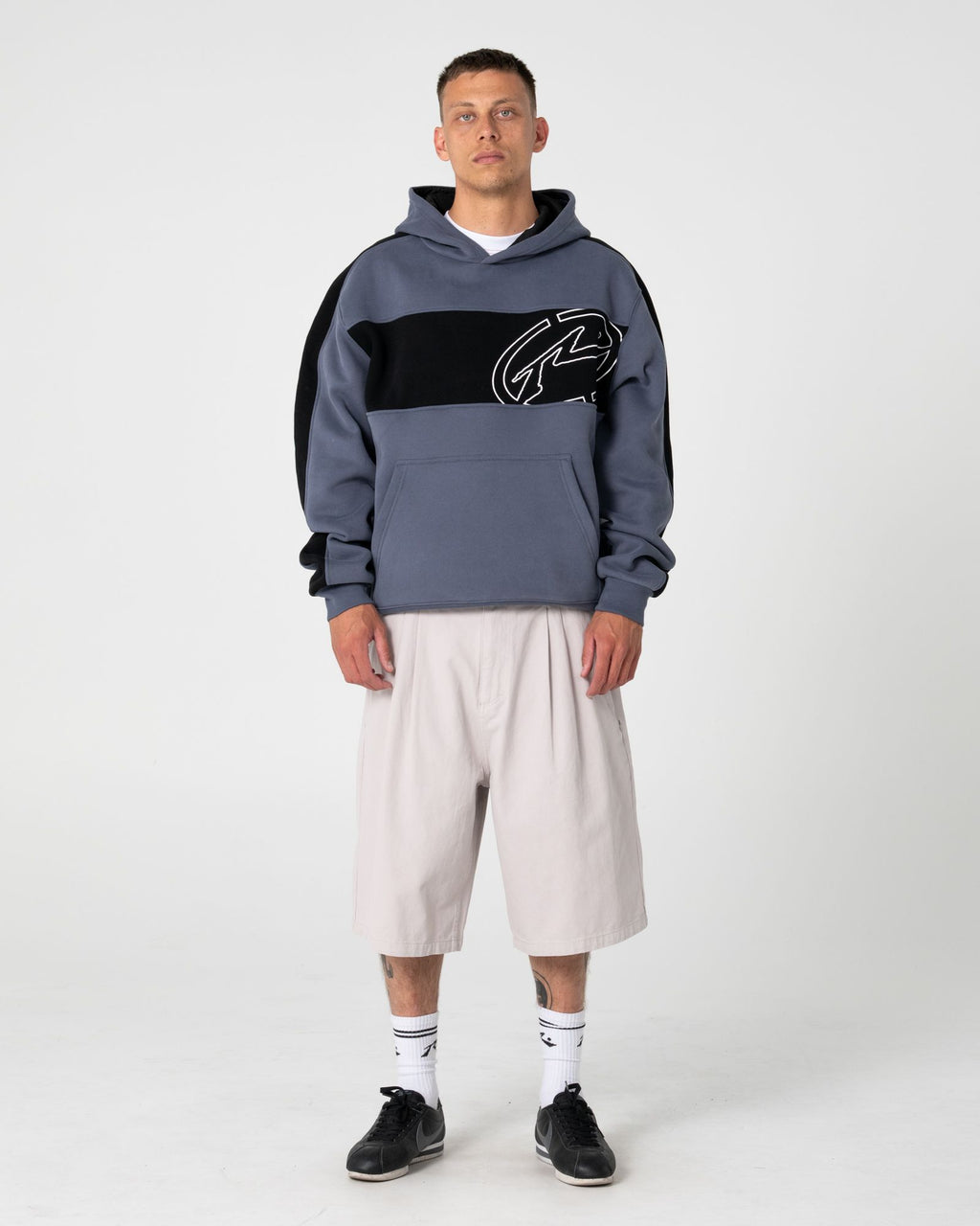 Rusty KILL SWITCH HOODED FLEECE in STEEL