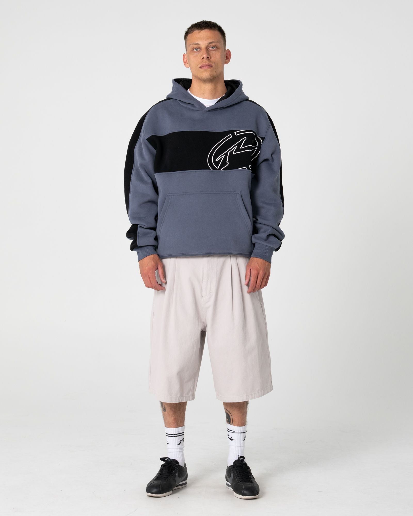 Rusty KILL SWITCH HOODED FLEECE in STEEL