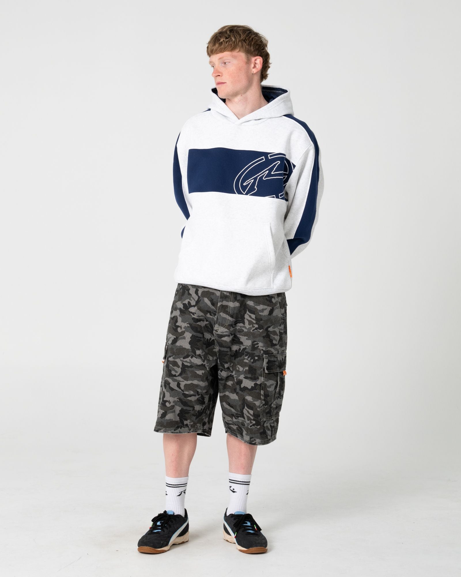 Rusty KILL SWITCH HOODED FLEECE in ECRU MARLE 2