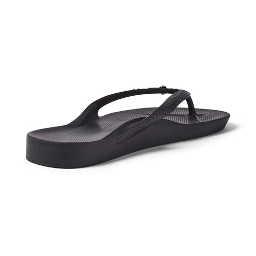 Archies Footwear Arch Support Thongs - Classic - Crystal Black in Single
