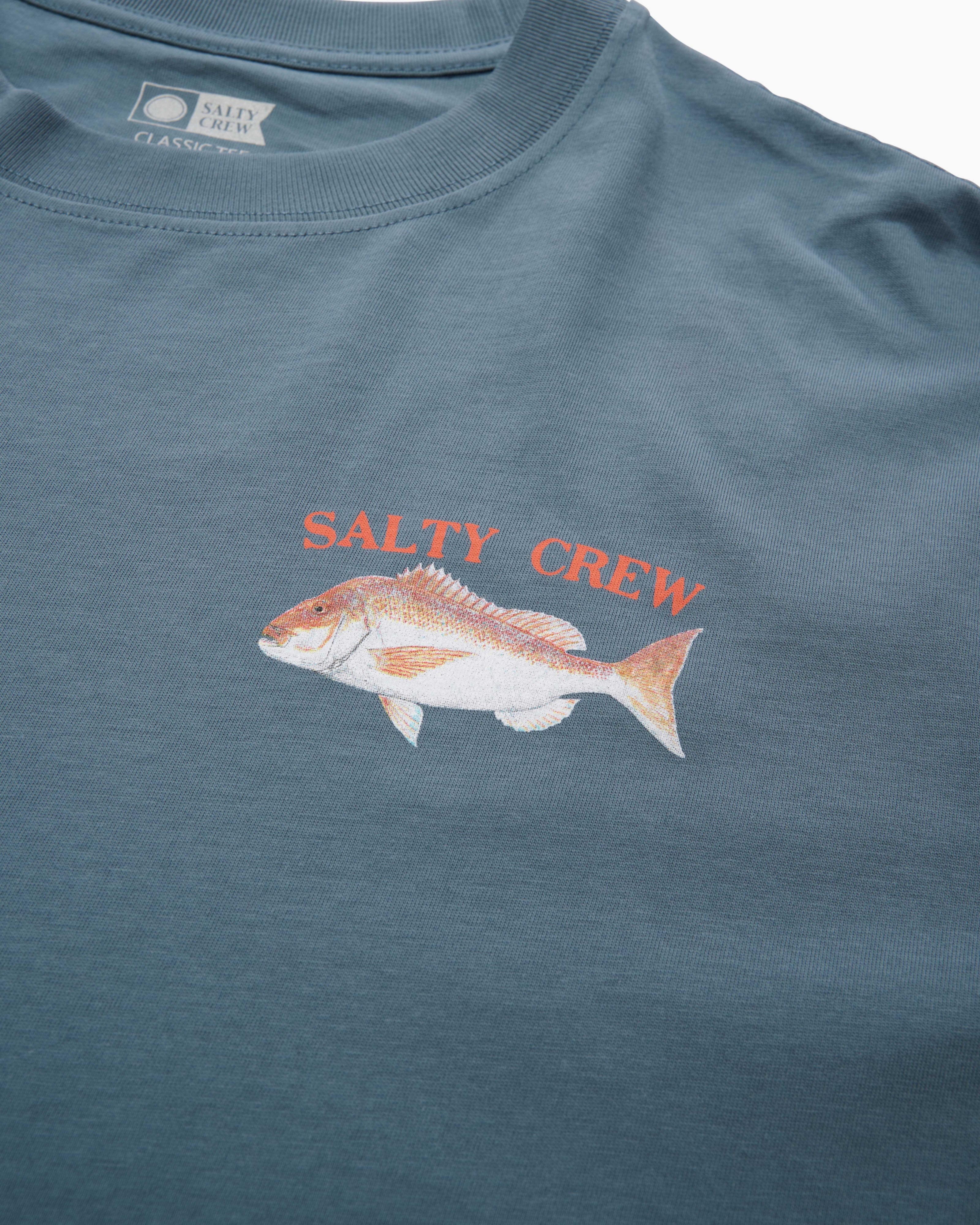 Salty Crew SNAPPER CLASSIC SS TEE in MONUMENT