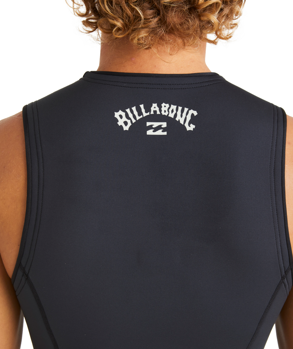 Billabong Mens 2/2 mm Absolute Natural Wetsuit Vest in Black