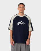 Rusty Fade-R Panel Graphic Tee in NAVY BLUE