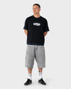Rusty Gridlock Graphic Tee in BLACK