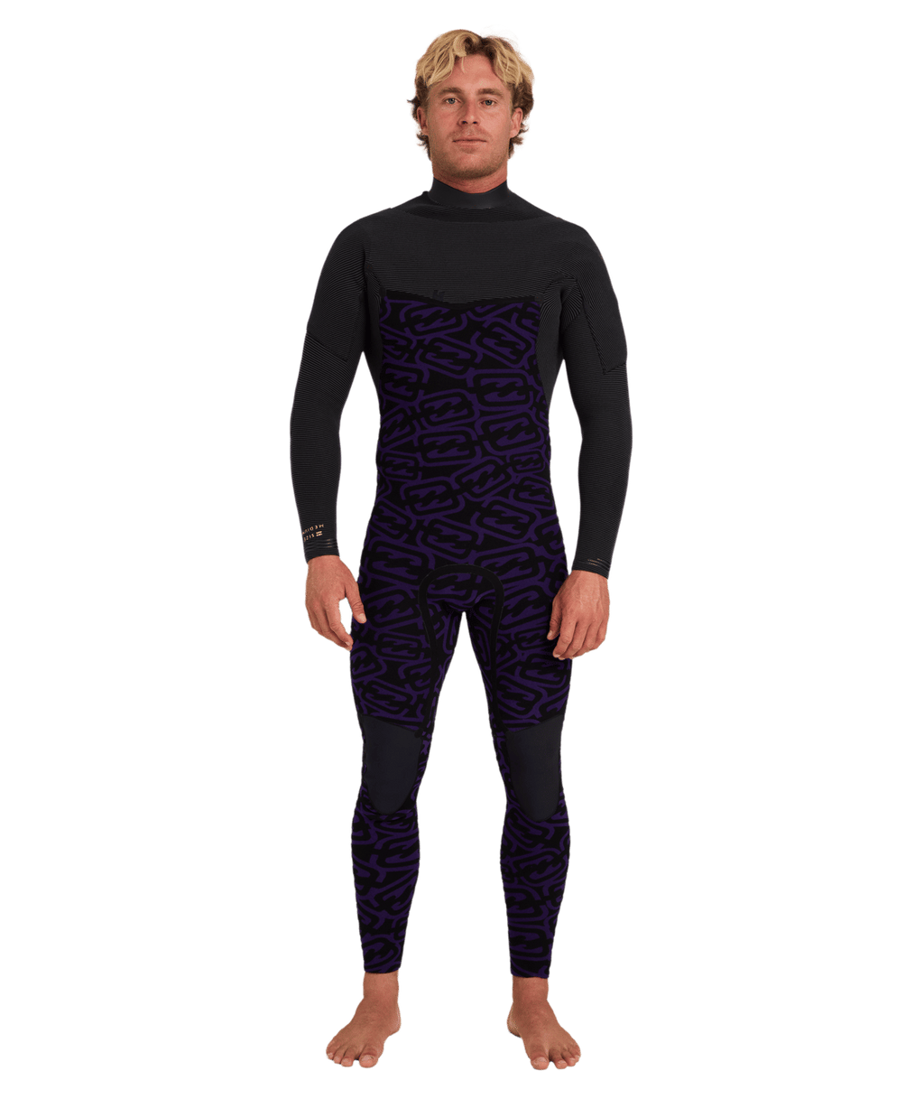 Billabong Mens 3/2 mm Furnace Ultra Gullwing Steamer Wetsuit in Black
