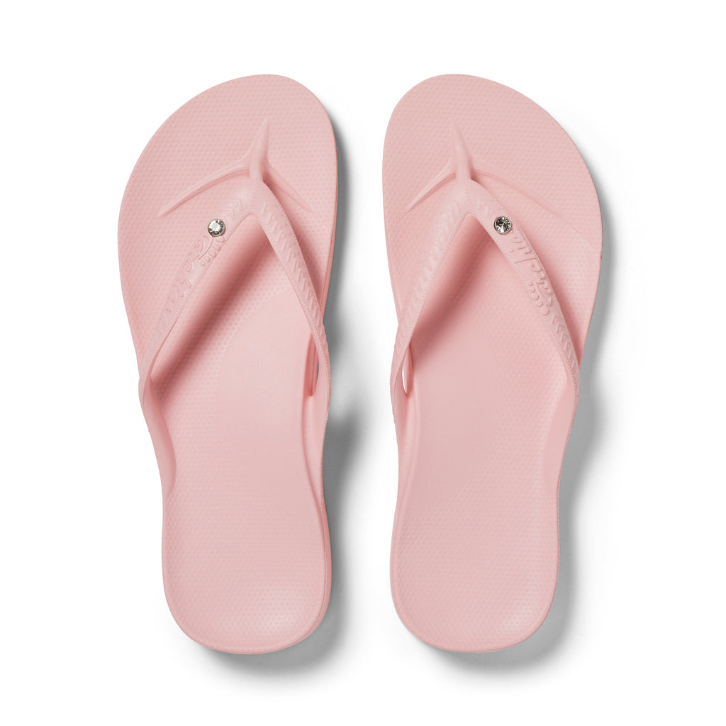 Archies Footwear Arch Support Thongs - Classic - Crystal Pink in Single