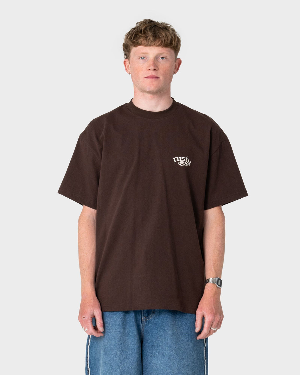 Rusty SACK RACE SHORT SLEEVE TEE in JAVA