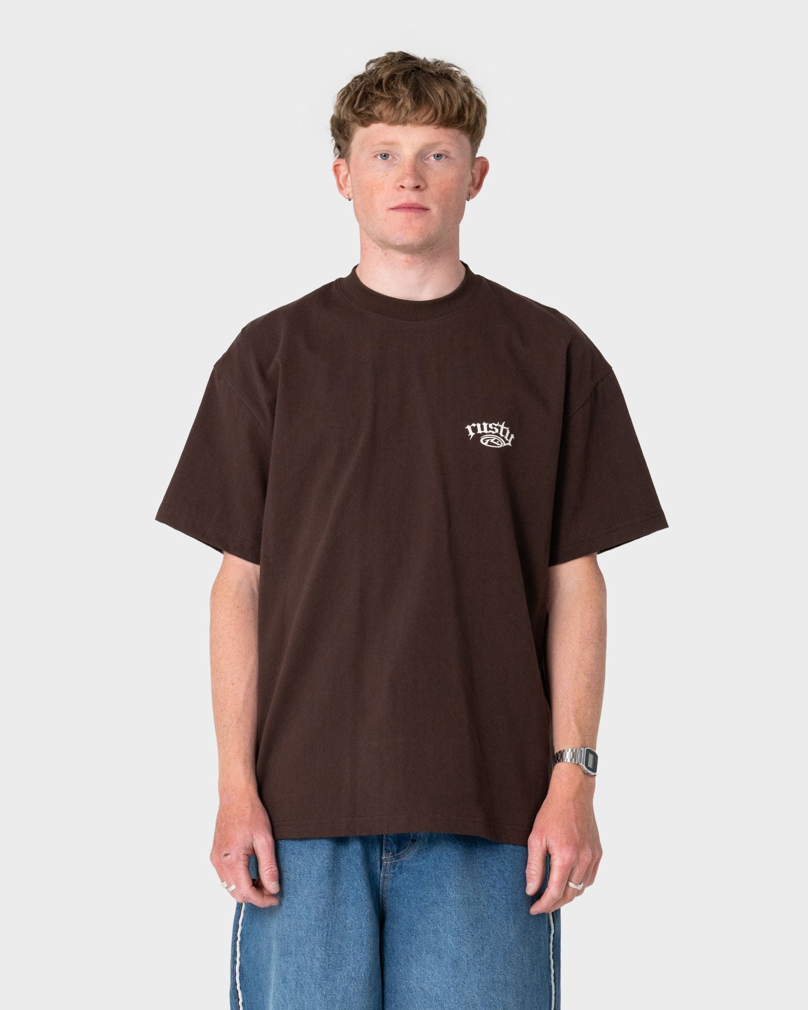 Rusty SACK RACE SHORT SLEEVE TEE in JAVA