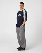 Rusty Fade-R Panel Graphic Tee in NAVY BLUE