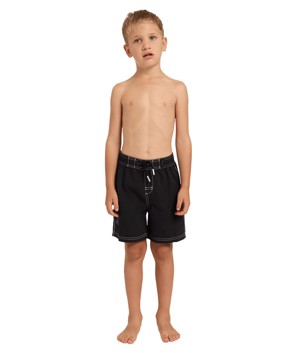 Billabong Boys 2-7 Groms Throw On 13" Boardshorts in Black