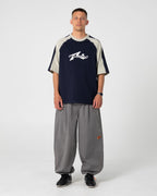Rusty Fade-R Panel Graphic Tee in NAVY BLUE