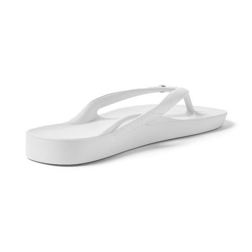 Archies Footwear Arch Support Thongs - Classic - Crystal White in Single