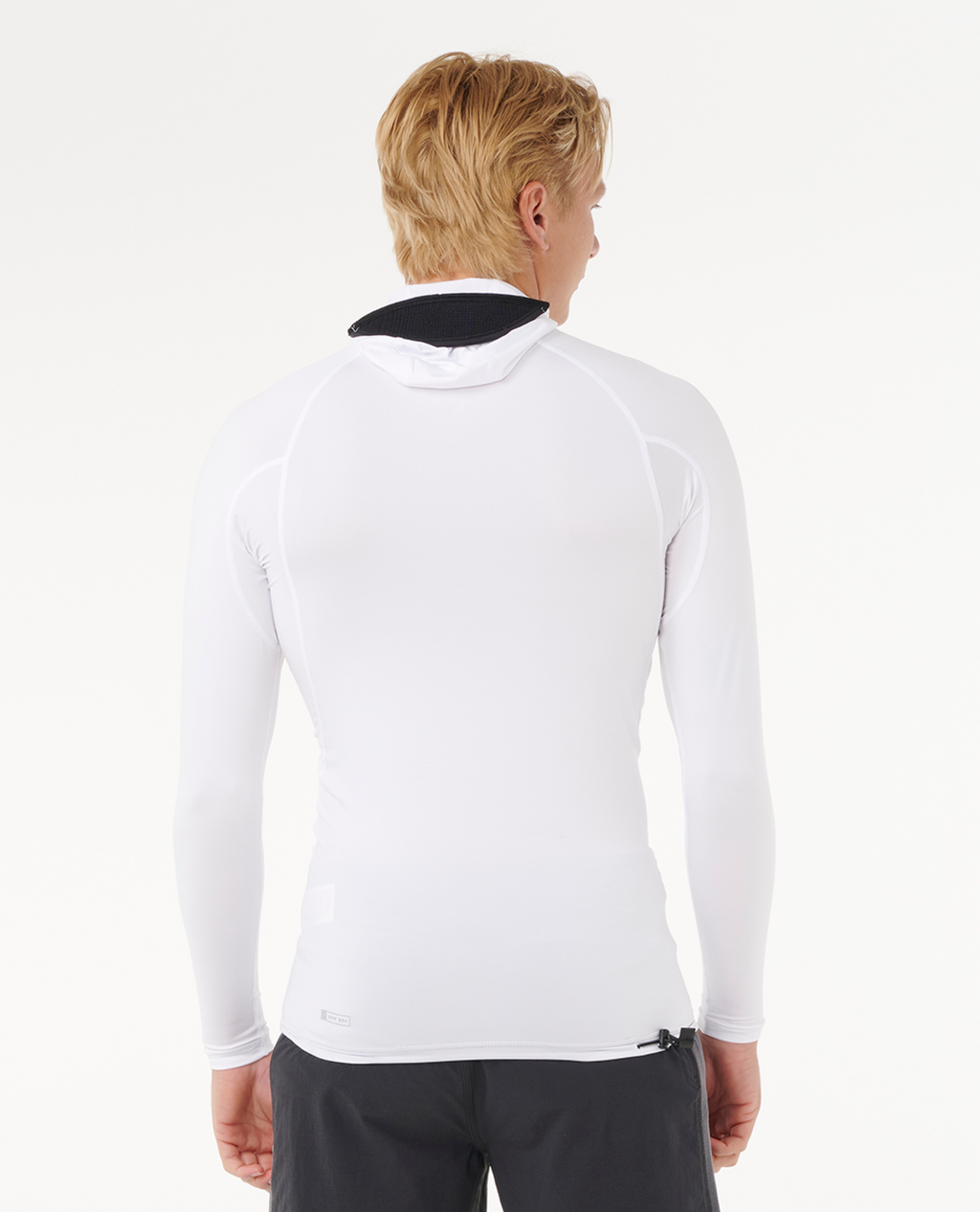 Rip Curl Search UPF50 Performance Hood Long Sleeve Rash Vest in White