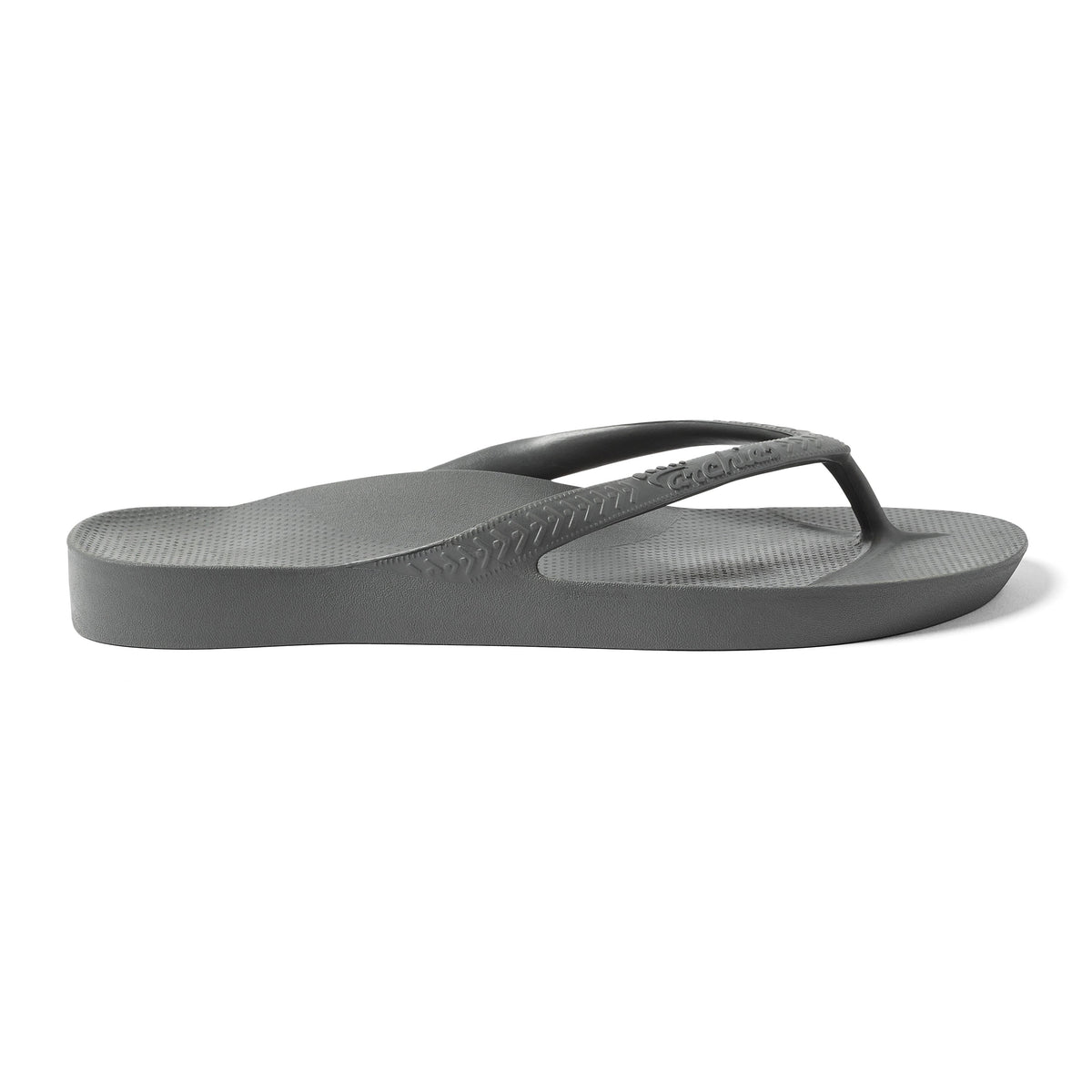 Archies Footwear Arch Support Thongs - Classic - Charcoal in Single