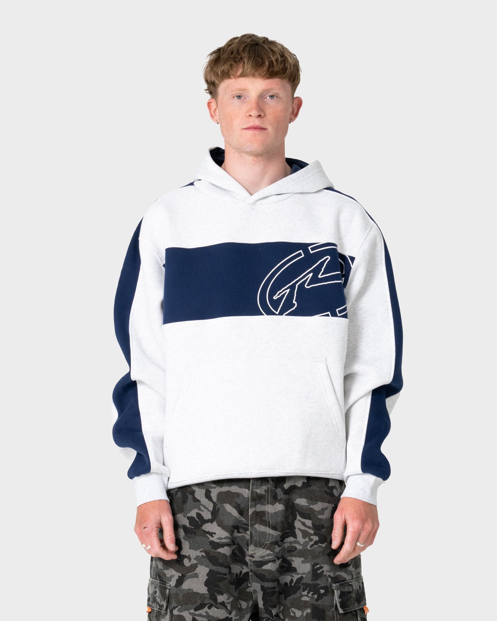 Rusty KILL SWITCH HOODED FLEECE in ECRU MARLE 2