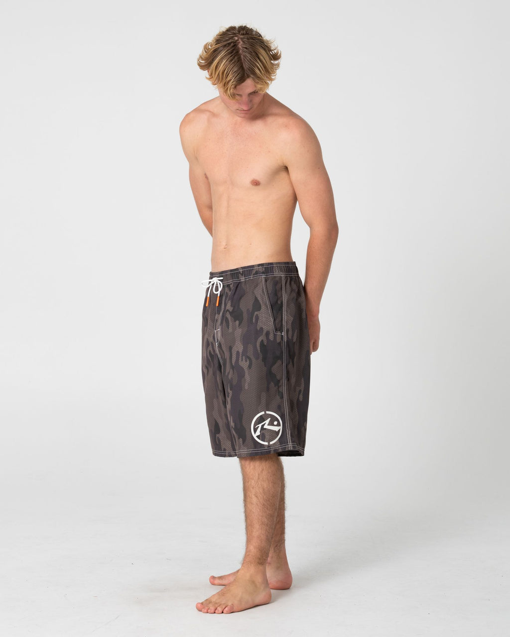 Rusty Rambo 23" Elastic Waist Boardshort in CAMO
