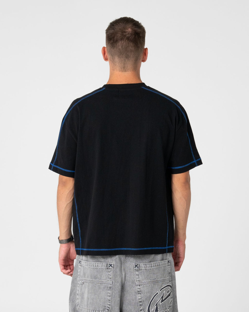 Rusty Gridlock Graphic Tee in BLACK