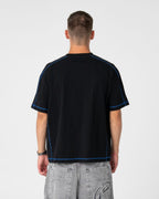 Rusty Gridlock Graphic Tee in BLACK