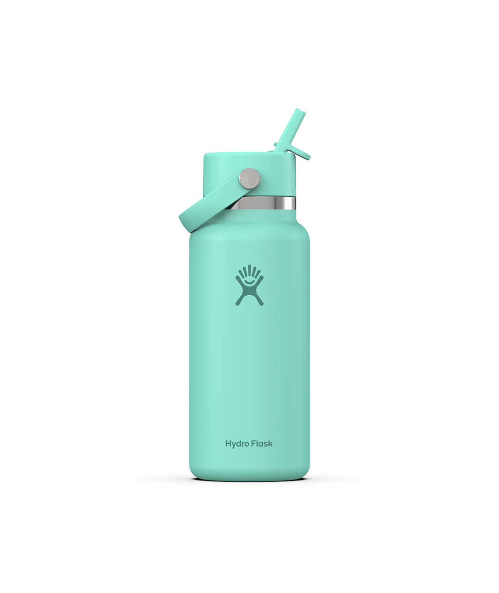Hydro Flask 32 Oz Wide Flex Straw Cap in Mermaid Green