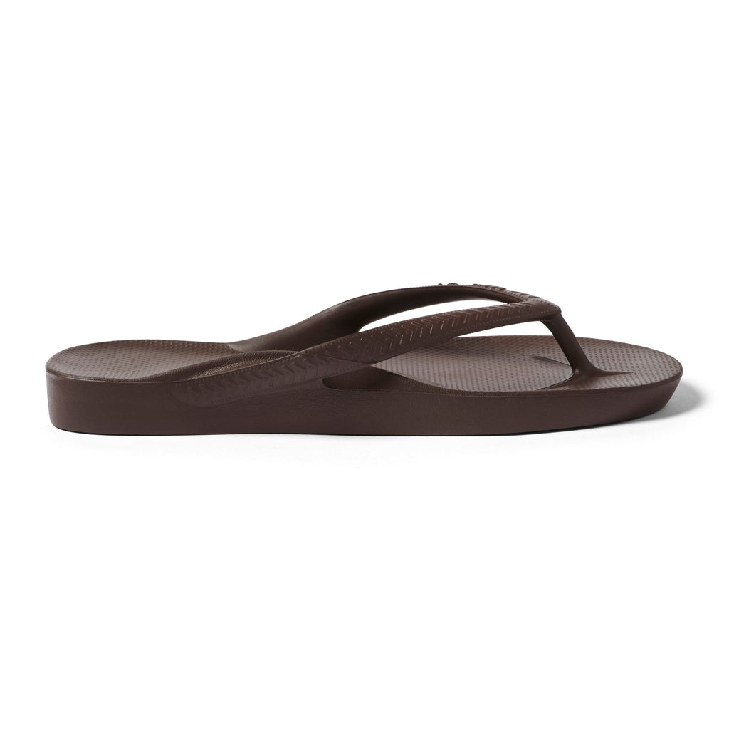 Archies Footwear Arch Support Thongs - Classic - Brown in Single
