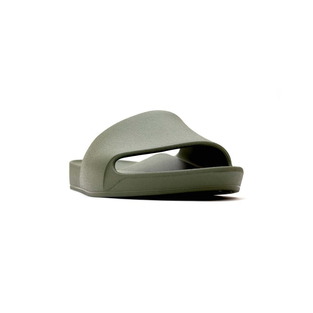 Archies Footwear Arch Support Slides - Classic - Olive in Single