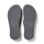 Archies Footwear Arch Support Thongs - Classic - Charcoal in Single