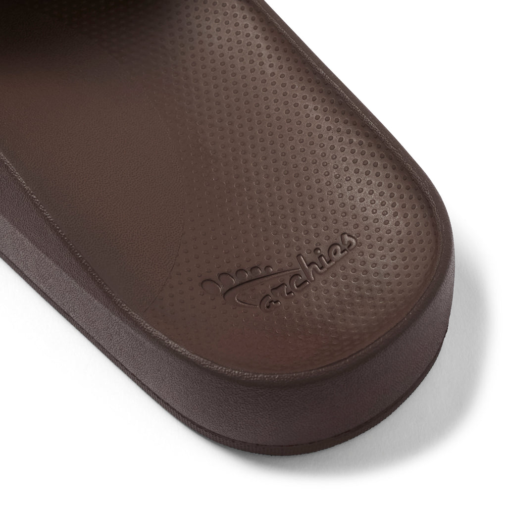 Archies Footwear Arch Support Slides - Classic - Brown in Single