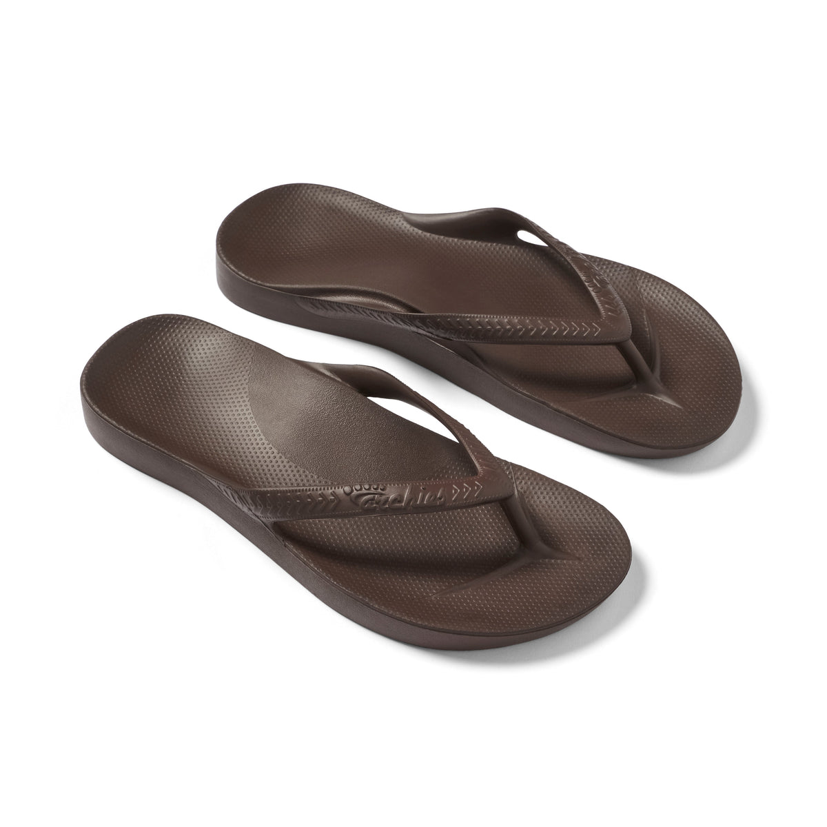 Archies Footwear Arch Support Thongs - Classic - Brown in Single