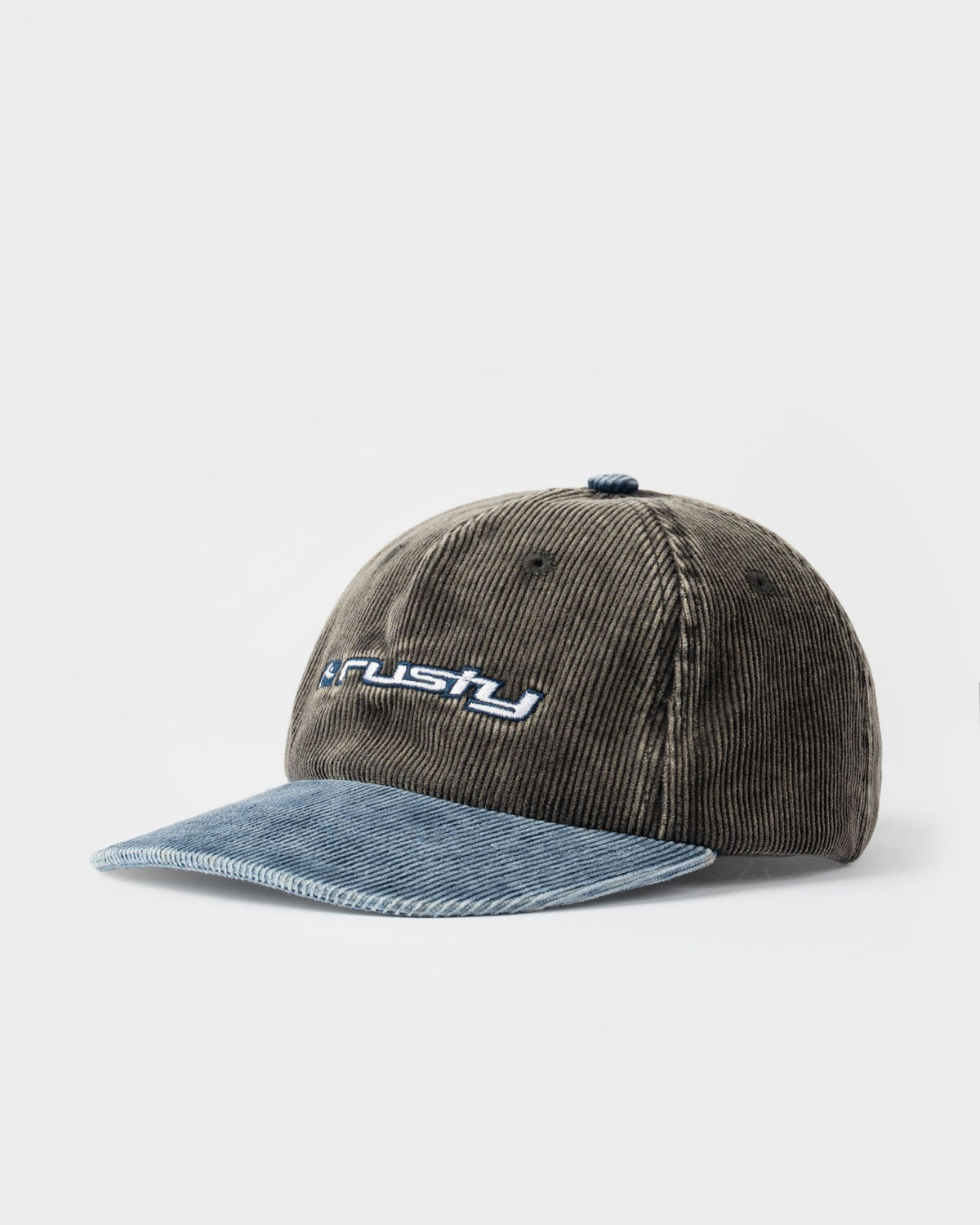 Rusty Flip Daddy Cord Surf Cap 2.0 in STEEL